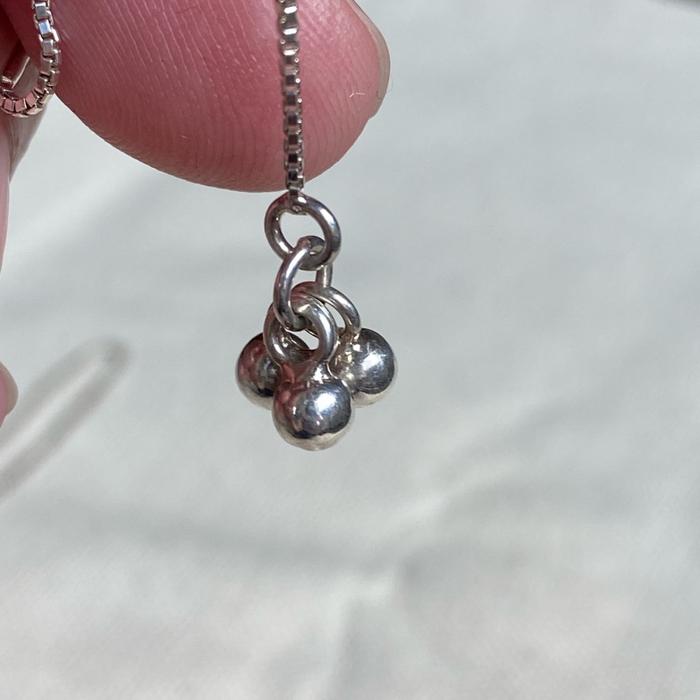 Sterling Silver Threader Dangle Earrings with 3 Spheres